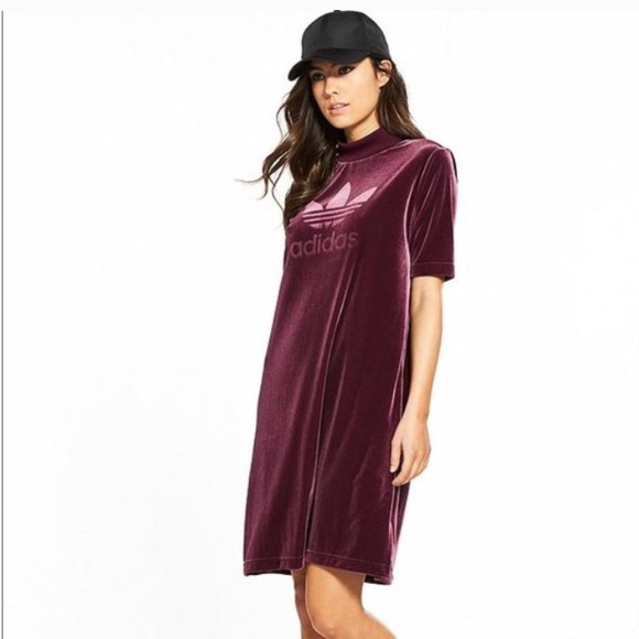 adidas dress maroon